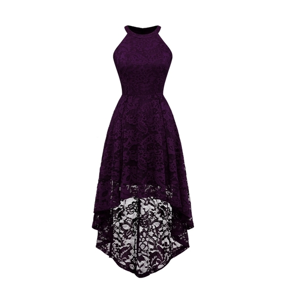 NWT Women's Dressystar Halter Lace Cocktail Party Dress - Picture 7 of 14